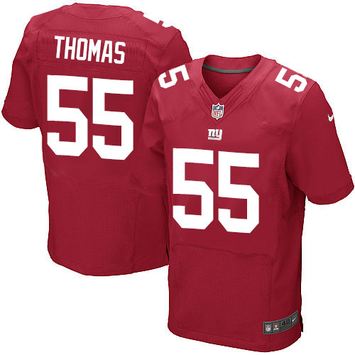 Men's Elite J.T. Thomas Nike Jersey Red Alternate - #55 NFL New York Giants